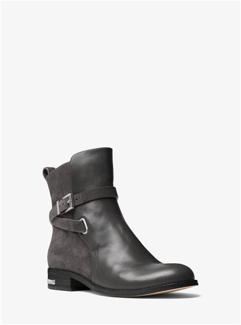 arley leather boot michael kors|Arley Leather and Suede Ankle Boot .